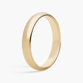 thumbnail image 2 of OM Jewels Solid Metal 925 Silver 5mm Wedding Plain Band Ring in 14k Yellow Gold Plated for Men, 2 of 2