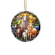 thumbnail image 2 of Adorno navideño de acrílico | Colgante redondo texturizado para coche, hogar y oficina | Elemento decorativo colgante para decoración navideña, cumpleaños y regalos de inauguración | 8 cm de diámetro, 2 of 2