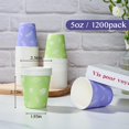 thumbnail image 2 of Vasos de papel desechables LITOPAK 1200, paquete de 150 ml para fiestas, 2 of 7