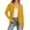 Yellow, variant on Womens Knitted Cardigan Front Open Solid Color Sweater Jackets Lightweight Comfy Casual Outwear With Pockets (XL, Yellow)