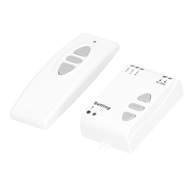 Interruptor de control remoto inalámbrico interruptor de control de pantallas de proyector fácil Inalámbrico Práctico 220 V para controlar motores de cortinas para controlar
