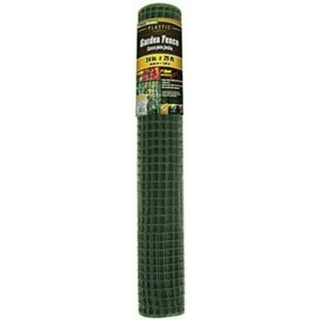 Midwest Air 889251A 2' x 25' Green Plastic / PVC Garden Fence - Quantity of 6