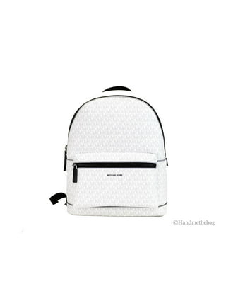 Michael Kors Adult's Men's Unisex Cooper Signature PVC Graphic Logo  Backpack (Black White Multi)