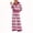 Hot Pink, variant on Domzest Womens 2 Piece Outfit Set Striped Button Scalloped Trim Pullover Top & Wide Leg Pants Lounge Set Fall Casual Matching Outfit Sets Purple XL
