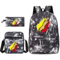 thumbnail image 1 of Leisure Prestonplayz Student Schoolbag Backpack Small Shoulder Bag Pen Bag Three-piece Set, 1 of 1