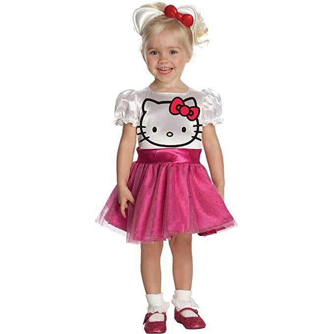 Rubie's Hello Kitty Tutu Girl's Halloween FancyDress Costume for Toddler, One Size