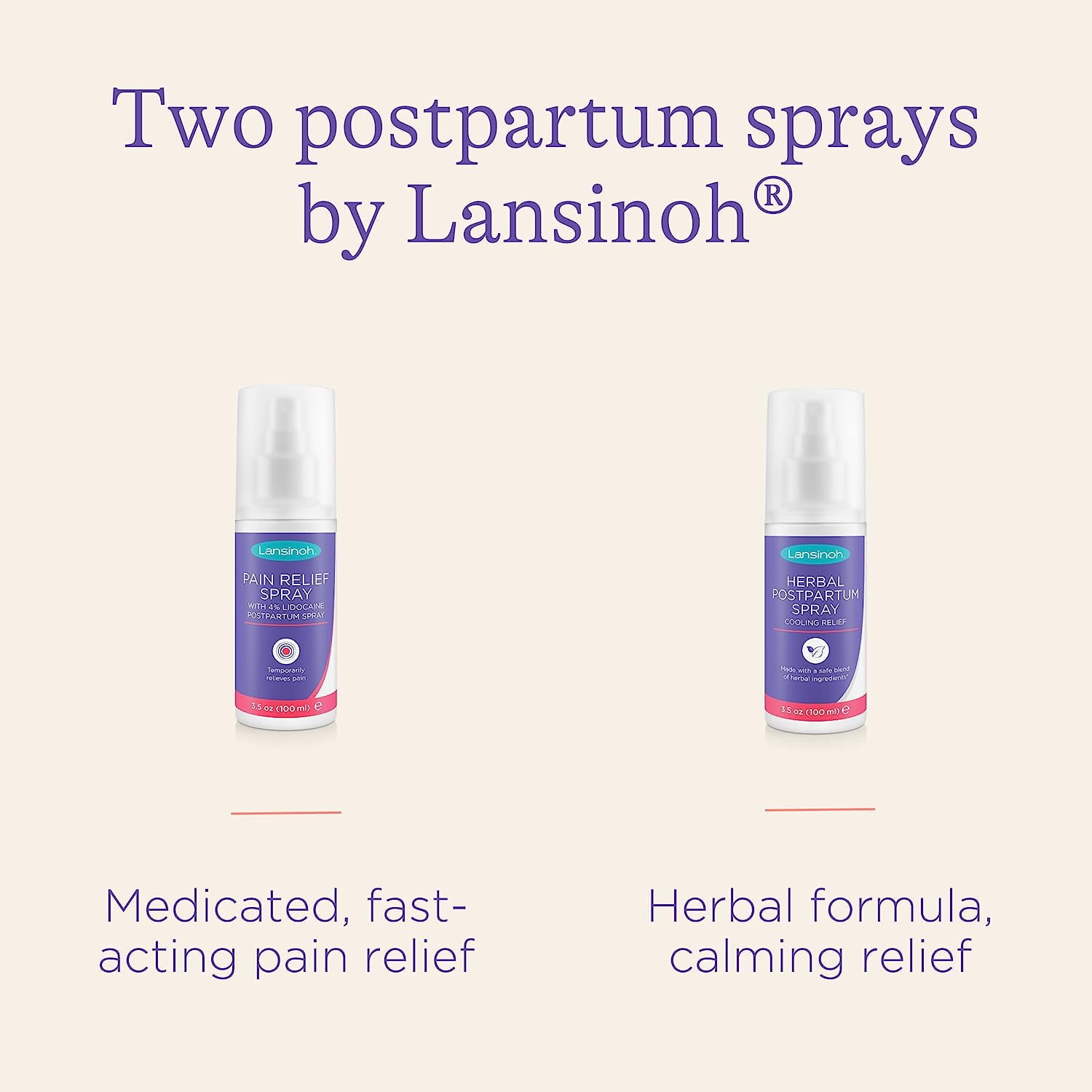 Lansinoh Herbal Perineal Spray, Postpartum Essentials - 3.5 oz