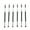 Black, variant on Shisuyan Spoolie Brushes Aluminum 6Pcs 16x0.39In