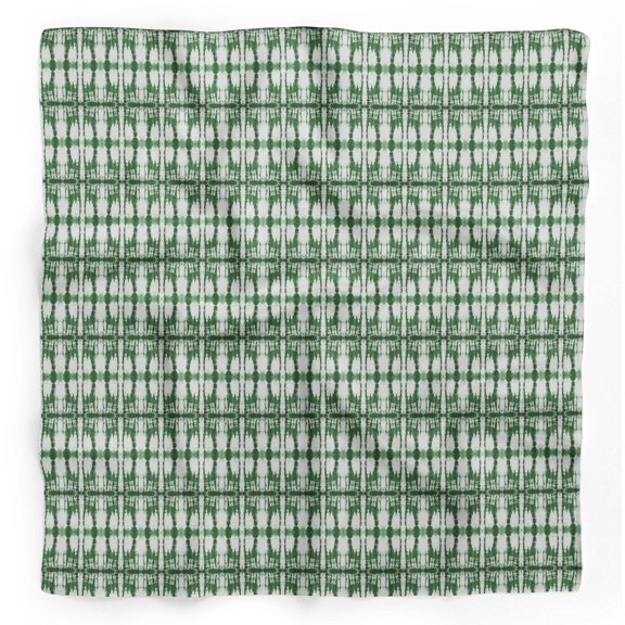 Bimba Green Ombre Tie-Dye Printed Pure Silk Scarf For Hair Neck Head Bandanas For Women 40 x 40 Inches