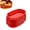Red, variant on 10 Pcs Plastic Food Baskets, Fast Food Basket Bulk, Classic Reusable Baskets, Oval Plastic Food Baskets for Burgers, Fries, Sandwiches, Barbecues, Picnics, Parties (Red)