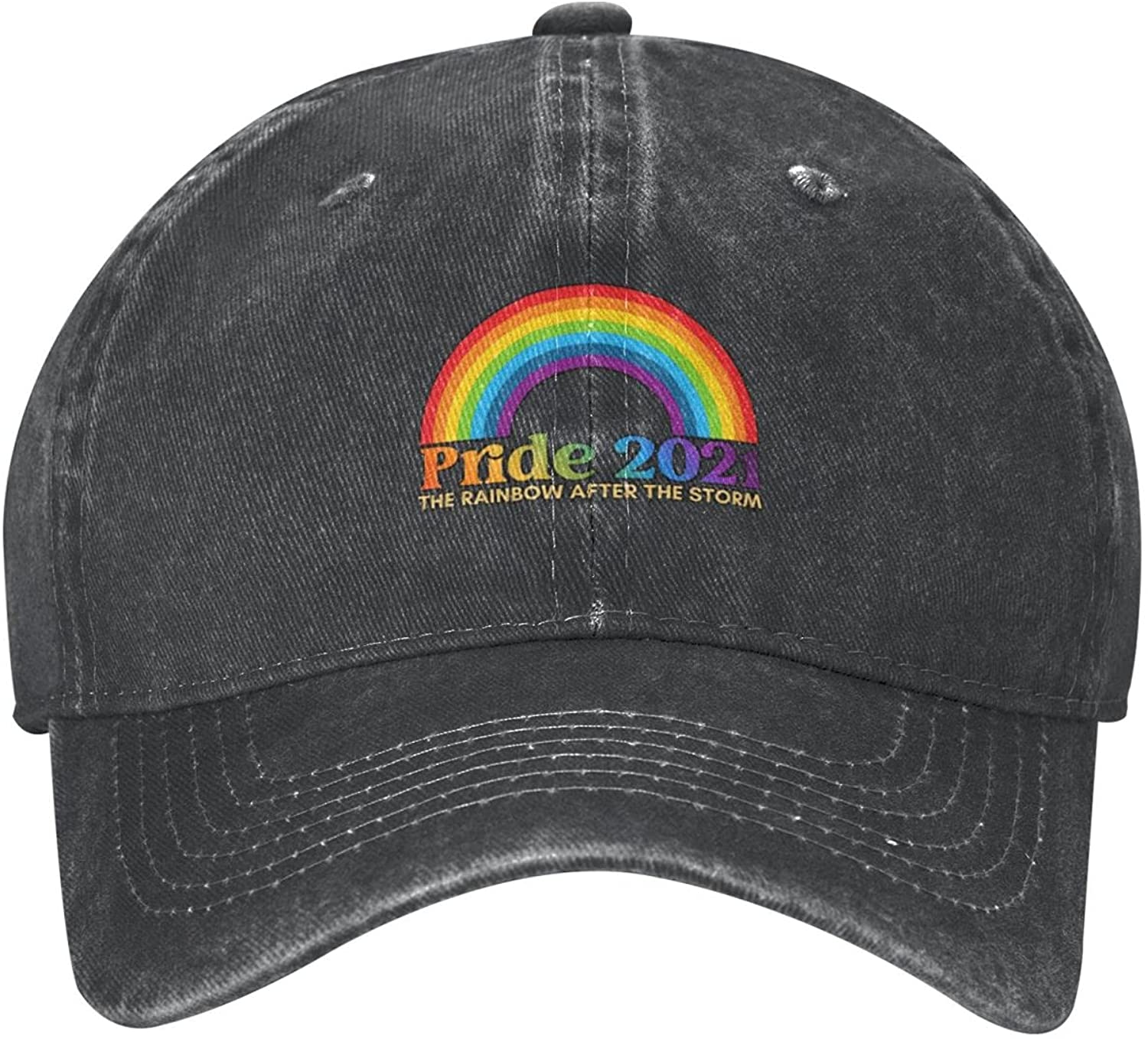 LGBT Rainbow Gay Pride Black Cap 