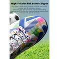 thumbnail image 6 of ColorStorm Men’s Soccer Cleats, Lightweight Football Boots for Speed Training, Colorful Geometric Stud Shoes, Pro Grip Sport Shoes for Turf Grass Field, Durable Athletic Sneakers, 6 of 9