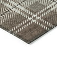 thumbnail image 4 of Addison Rugs Chantille Indoor/Outdoor Transitional Plaid Brown Washable Round Rug, 8' x 8', 4 of 6