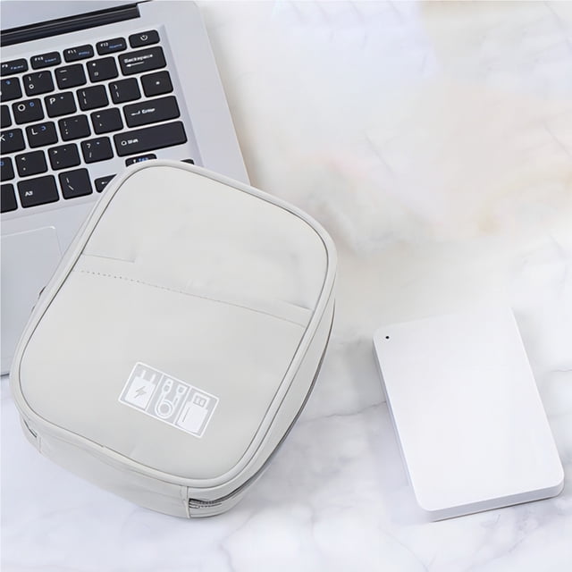 Bolsa de almacenamiento digital | Organizador multifuncional para auriculares, cables y cargadores | Estuche portátil para accesorios electrónicos con bandas elásticas | Bolsa de almacenamiento para