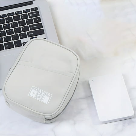 Hovmgk Digital Accessories Organizer Portable Storage Pouch for Earphones USB Cables Chargers Travel Electronics Organizer Lightweight Pouch for Gadgets Compact Travel Storage for Cables