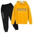 thumbnail image 1 of Trapstar Ensembles de Chandails à Capuchon pour Enfants, Chandails Graphiques à Manches Longues pour Garçons et Filles, Coupe Ample, Chandails à Enfiler Trapstar Style Rue + Pantalons de Survêtement, Ensemble pour Enfants de 2 Pcs, Ensembles de Chandails Classiques (Jaune, 120), 1 of 4