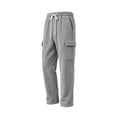 thumbnail image 6 of MXALUOB Men's Corduroy Pants Wide Leg Textured Winter Cargo Pants Drawstring Elastic Waist Trousers with Pockets for Daily Wear, 6 of 6