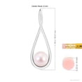 thumbnail image 3 of ANGARA Solitaire Japanese Akoya Cultured Pearl Cradle Pendant in 14K White Gold for Women | June Birthstone, Birthday, Anniversary, Jewelry Gift for Women | Pearl Necklace, 3 of 7