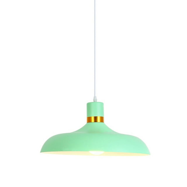 Modern Minimalism Colorful Pendant Light Fixture, Simple Metal Aluminum Pendant Lighting, Retro Farmhouse Pendant Lamp, Pendant Light for Over Dining Room Table Kitchen Island Cafe