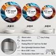 thumbnail image 4 of Designart "Fluid Mirage In Multicolor Op Art" Op Art Round Mirror Wall Decor Modern - Large Multicolor Round Bathroom Mirror - Round Mirror - 23" x 23", 4 of 6
