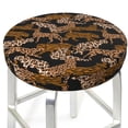 thumbnail image 6 of Cauagu Leopard Print Print Round Stool Covers,Seat Cushion for Round Bar Stool Chair Seat Cover for Bar Round Chair Fits for 12/13/14in Bar Stool Cushion, 6 of 7