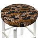 thumbnail image 3 of Balery Leopard Print Fundas de asiento para taburete de bar redondo de tela de terciopelo ajustables que protegen de arañazos y manchas para sillas de 14 a 17 pulgadas.-13 inch, 3 of 7