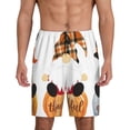 thumbnail image 3 of Lsque Autumn Gnomes Mens Sleep Pajama Shorts,Short Pajama Pants, Cotton Ultra-Soft Knit-Large, 3 of 9