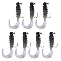 T-Tail Swimbait Soft Plastic Fishing Lures with Scent 1g-4g Lead Head Hook Tail Tail