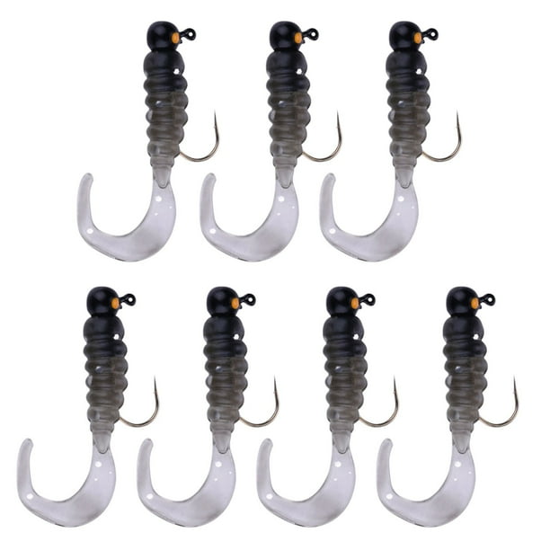 Soft Bait T-tail Fishing Small T-tail 1g-4g Lead Head Hook Tail Tail Thread Soft Worm Fake Bait