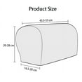 thumbnail image 4 of BH-JJSMGS Premium Polyester Sofa Arm Cover, Scratch Resistant Protector Covers, Elastic Armrest Covers for Square/Curved/Sloping Couch Armrests, 2Pcs, 4 of 7