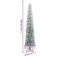 thumbnail image 4 of vidaXL Slim Christmas Tree with Stand and Flocked Snow 300 cm PVC, 4 of 5