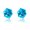 blue, variant on 1 Pairs Magnetic Ear Studs No Piercing Jewelry Cubic Zircon Fashion Mini Size-white and black