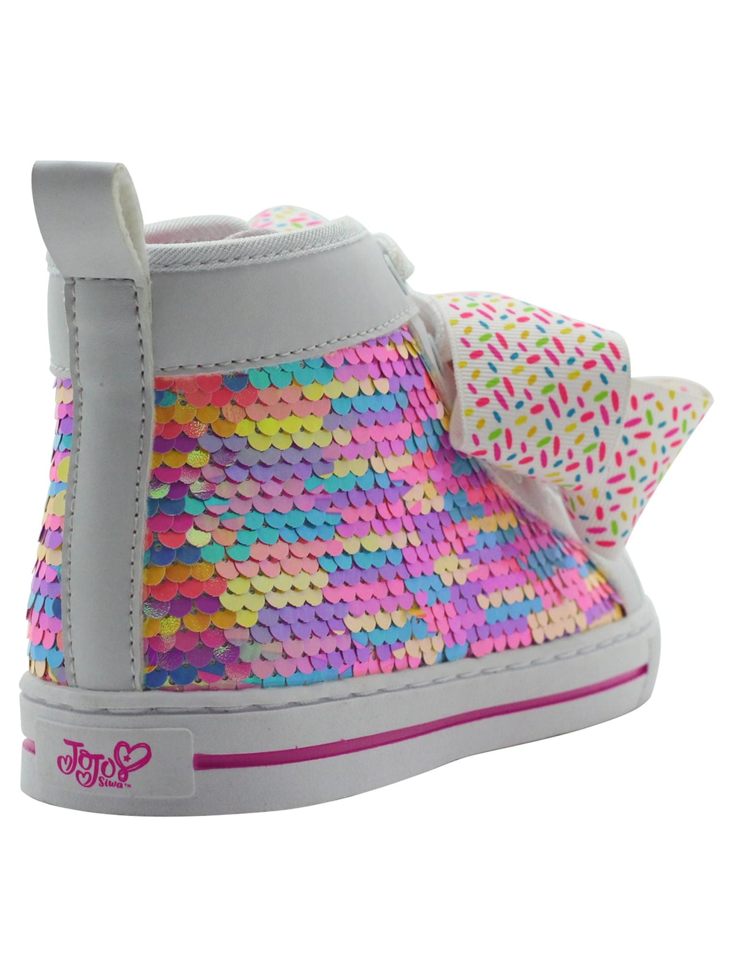 JoJo Siwa Girl Iridescent Mermaid High-Top Sneakers, Closed