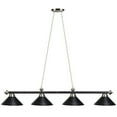 thumbnail image 4 of Traditional Style 78" 4-Light Billiard Pendant Light, Stainless, 4 of 5