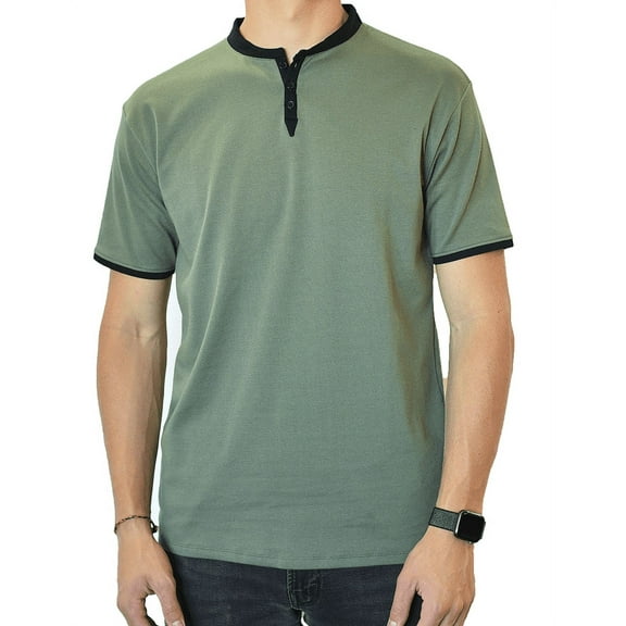 Short Sleeve Henley