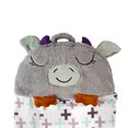 thumbnail image 2 of Saco De Dormir Gris Plegable Y Almohada Divertida Para Niños., 2 of 4