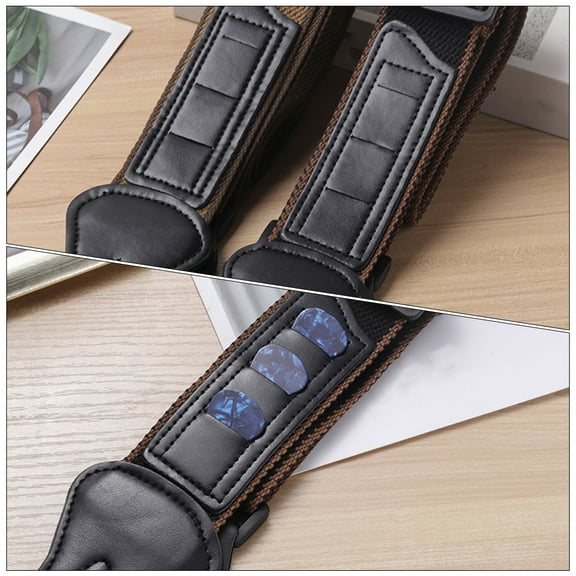 STRANDCHIC Retro Cotton Acoustic Guitar Strap for Practice and Performance, Adjustable 1 Piece Guitar Accessory