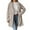 Khaki, variant on Winter Coats for Women Lapel Fleece Overcoat Double-Breasted Outerwear Coat with Fleece Lined Khaki M