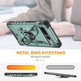 thumbnail image 3 of Case for Google Pixel 7 Pro Case Military Grade Drop Case with Kickstand Metel Ring Magnetic Holder Shockproof Protective for Pixel 7 Pro Phone Case (Midnight Green), 3 of 17