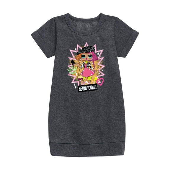 LOL OMG! Fashion Dolls - Neonlicious - Toddler & Youth Girls Fleece Dress