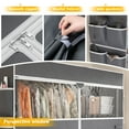 thumbnail image 7 of Enhomee Clothes Rack with Cover Heavy Duty Clothing Rack for Hanging Clothes Loads 550 LBS, Adjustable Closet with Wheels, Black, 7 of 7