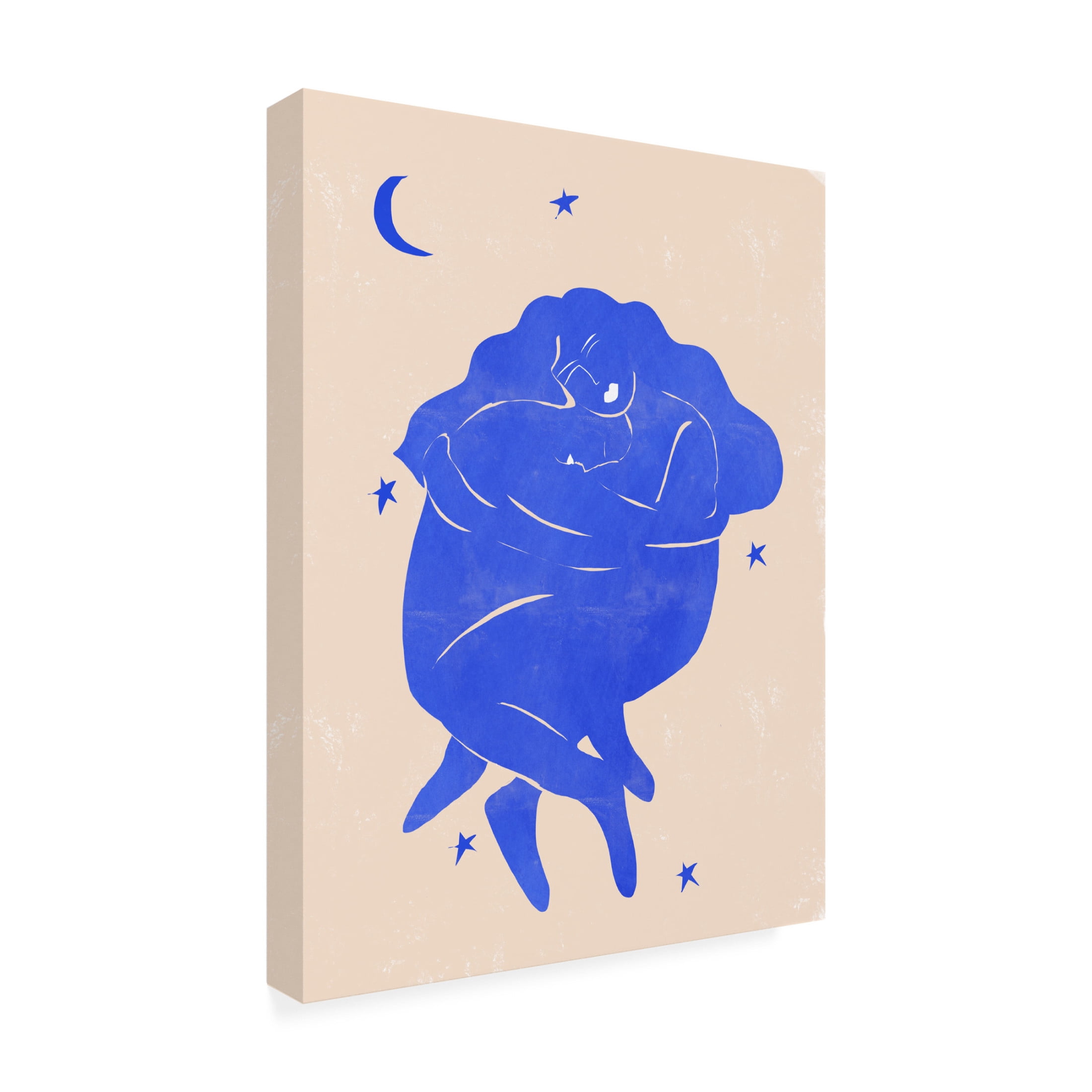 Canvas Wall Art - Alja Horvat 'Blue Lovers' Wall Art for Living Room, Bedroom, or Office D?cor by Trademark Fine Art - 35 x 47 Inches