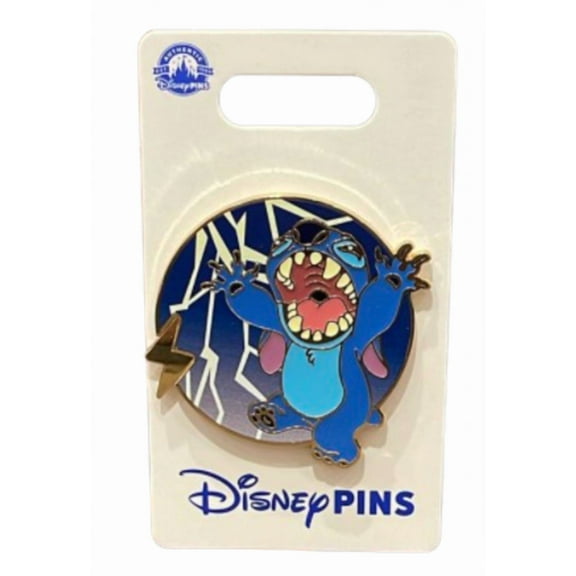 Disney Parks Stitch Lightning Pin New with Card