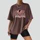 thumbnail image 1 of Fiudx Ofertas y Liquidaciones Blusa Regular Estampada de Manga Corta con Cuello Redondo Sexy de Verano para Mujer, 1 of 5