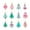 B, variant on Virelaxpo 12-Piece Set of Colorful Christmas Tree Ornaments, Wooden Hanging Pendants for HOME Decor, Party Decoration with Multiple Festive Designs
