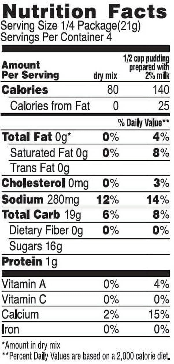 Sonic Strawberry Shake Instant Pudding Mix, 4 Servings, 3.03 oz Cardboard Box
