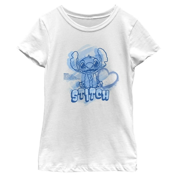 Girls Lilo & Stitch Cute And Fluffy Alien T Shirt