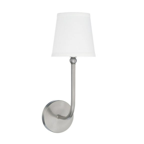 1 Light Wall Sconce In Transitional Style 6 High By 17 Wide-Brushed Nickel Finish Capital Lighting 619311Bn-674