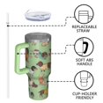 thumbnail image 4 of OBREWU Cute Cartoon Dachshund Tumbler with Handle and Lid,Cute Cartoon Dachshund 40oz Double Wall Vacuum Insulated Tumbler,Cups Gift for Women and Men, 4 of 7