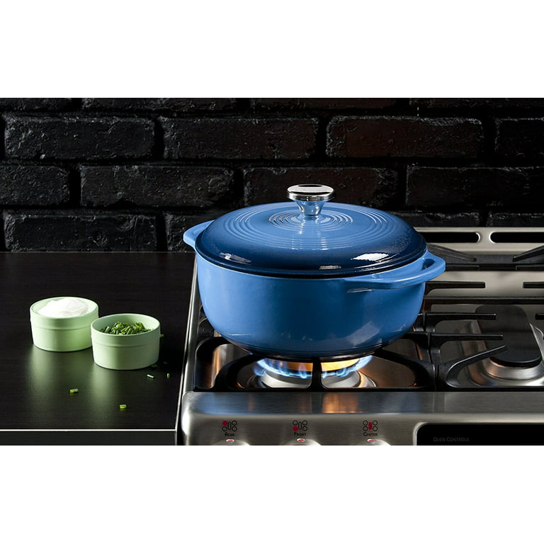  Lodge Color EC11S33 Enameled Cast Iron Skillet, Caribbean Blue,  11-inch: Dutch Ovens: Home & Kitchen